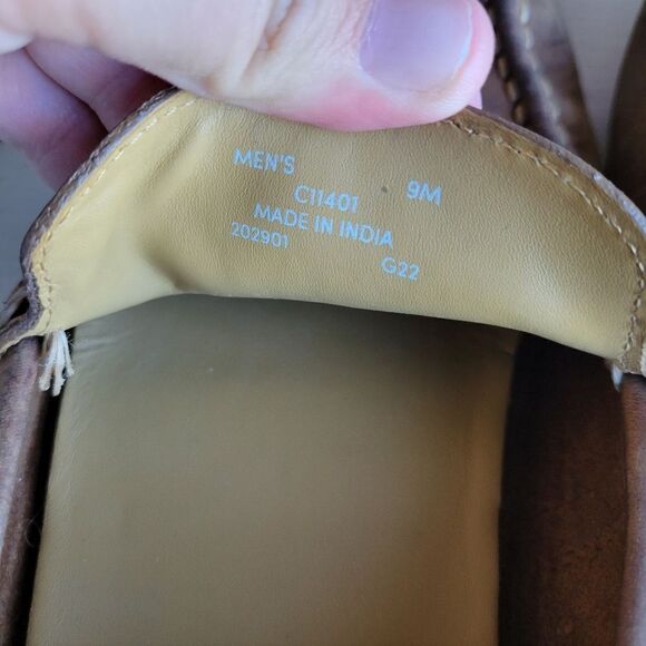 Cole Haan Somerset Men's Shoes Brown Leather Moc Toe Venetian Slip On Loafers - Picture 15 of 15